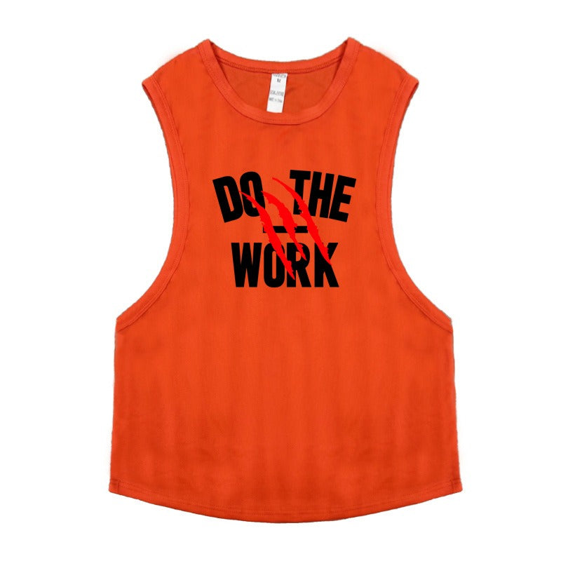 Breathable Cotton Men's Vest for Gym Training
