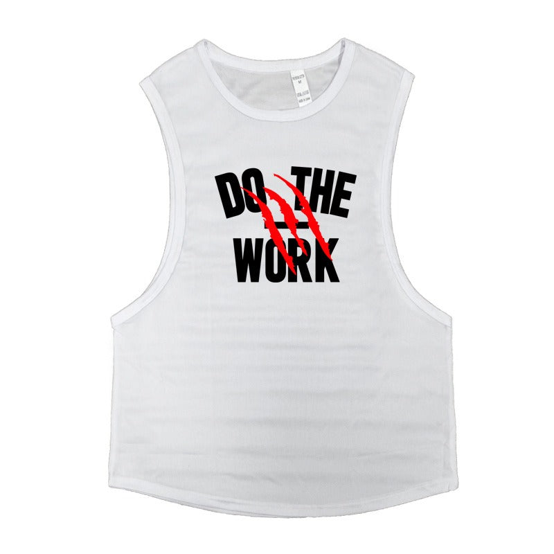Breathable Cotton Men's Vest for Gym Training